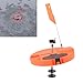 Luocute Ice Fishing Tip Up, Anti Freeze Portable Fishing Tackle Tool with Stainless Steel Spindle, Fishing Tool with Flag Pole for Winter Fishing, Bright Orange Red Color