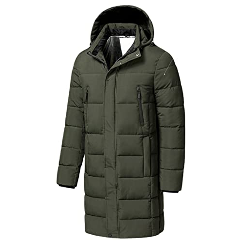 Parka d'hiver homme verte pour affronter le froid en ville