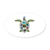 CafePress Love City, ST. John Virgin Islands Euro Oval Car Bumper Magnet