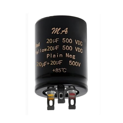 Condensateur 500V 20uF+20uF double electrolytique haute tension pour ampli guitare