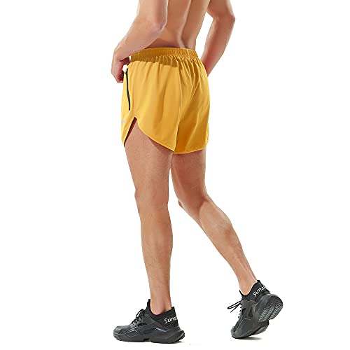 Image of Men's Running Shorts Gym Athletic Workout Shorts for Men 3 inch Sports Shorts with Zipper Pocket