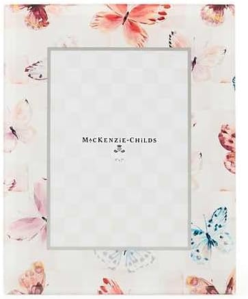 MACKENZIE-CHILDS Eternity Printed-Glass 5" x 7" Frame, Cute Family Picture Frame