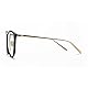 AiSi Damen vintage Retro Brille Eyewear One Size, Ohne Stärke, schwarz und Gold, Sand Black,