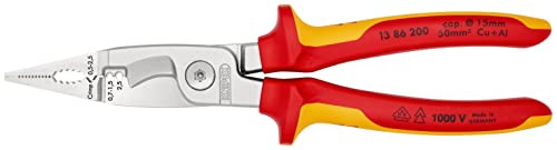 Knipex 13 86 200 SB Pliers for Electrical Installation VDE-tested in blister packaging