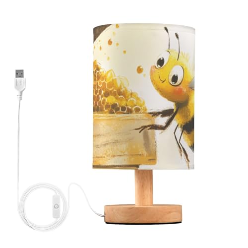 bee goodluck lámpara de mesa pequeña creativa para dormitorio miniatura 1
