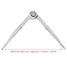 HARFINGTON Navigation Divider 6 Inch 150mm Adjustable Straight Pattern Divider Compass for Metalworking Geometry Drawing Woodworking
