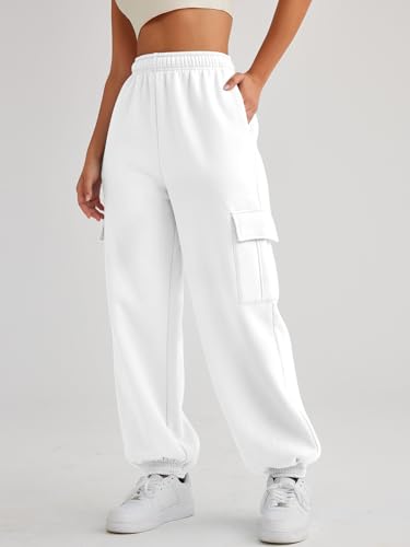 Image of AUTOMET Womens Cargo Sweatpants Oversized Fleece Joggers Fall Fashion Outfits Y2k Clothes 2024 with Pockets