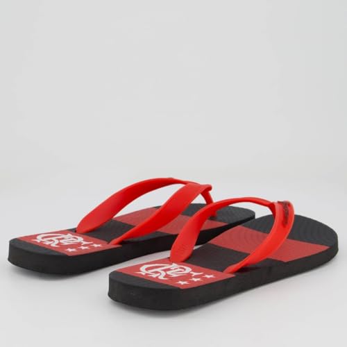 Chinelo Flamengo Manto 81 Vermelho e Preto 41-42
