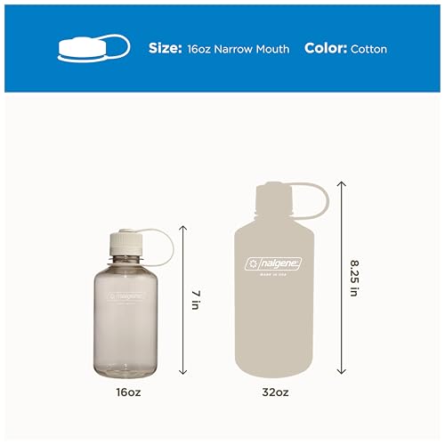 Image of Nalgene 16 oz Narrow Mouth Water Bottle, Cotton