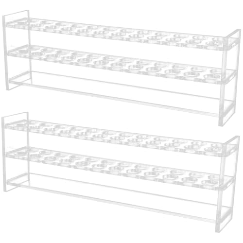 Support de rangement tubes d'échantillonnage PMMA SHINEOFI 12 trous x2