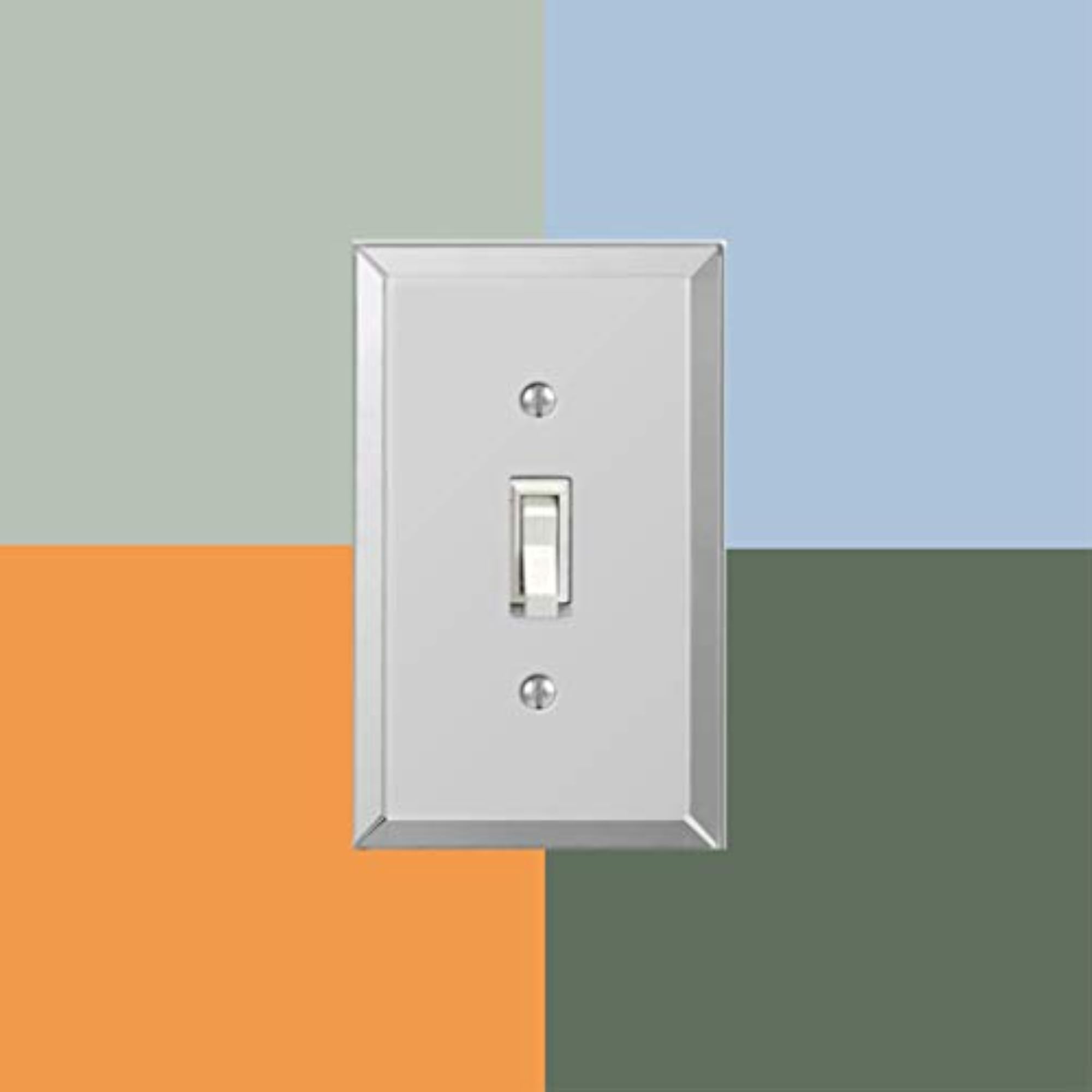 Mirror Wallplate, Acrylic, Clear