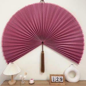Fan Wall Decor, Fan Headboard, Folding Fan, Boho Wall Decor, Vintage Fan, Home Decor