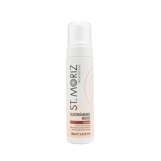 St. Moriz mousse profesional autobronceador con aloe vera y vitamina E, vegano medio (200 ml)