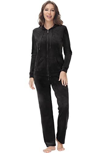 Amazon.com: COZZYON Velour Tracksuit Womens 2 Piece Sweatsuits Set