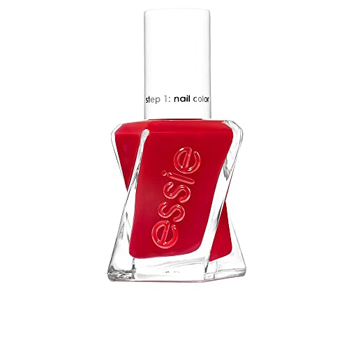 essie langanhaltender Nagellack mit glänzendem Finish, Maniküre ohne UV Licht, Gel Couture, Farbe: Nr. 510 lady in red, Rot, 1 x 13,5 ml