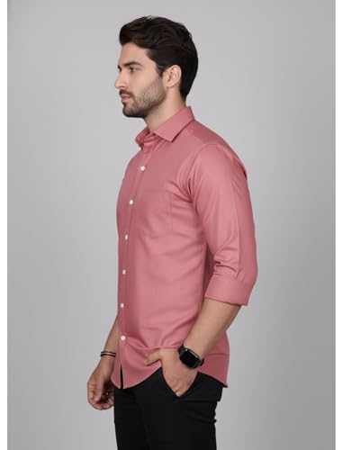 Image of Diverse Men's Solid Formal Shirt | Premium Poly Cotton Full Sleeve Regular Fit Shirt for Men | Stylish Office, Business & Casual
