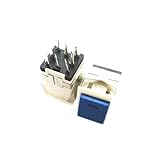 1PC open 17MM square push-button switch KD2-21 with Blue light 3V with lock 8 pins Controls Switches