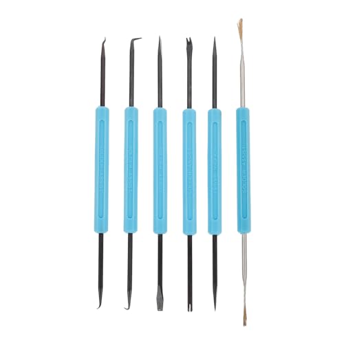 TEHAUX 6pcs Welding Auxiliary Tools, Double Sided Solder Assist Tool Welding Aid Flux Desoldering Pump Kit for Electronic Repair Welding Soldering accessory