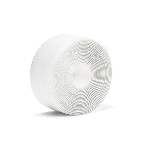 Tape Caulk Strip Borui Waterproof Caulk Strip Self Adhesive PVC Sealing Repair Tape for Bathtub Bathroom Shower Toilet Kitchen and Wall Edge 1-1/2