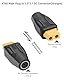 RIIEYOCA XT60 auf DC7909 Adapter, XT60 Buchse auf Buchse DC7909 kein Kabel Adapter für RC Auto, FPV Drohne, LiPo Akku, Laptop Netzteile, etc (2PCS)
