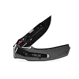 TRUE Swift Edge Replaceable Blade Knife, Compact Utility Knife with Five Replacement Blades, Durable Grip Handle, and Convenient Blade Storage Case, Black