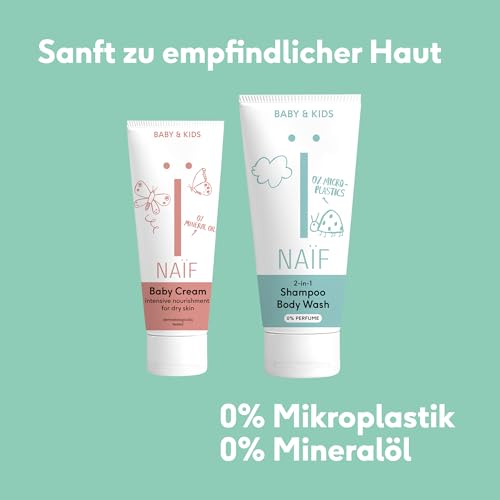 Naïf - Pflegecreme - für Baby & Kind - Inhaltsstoffe auf natürlicher Basis - Gesichtscreme Kinder & Babys - Creme mit 0% Parfüm ohne Zusatzstoffe - Babypflege - Babycreme - Pflege Neugeborene - 50ml