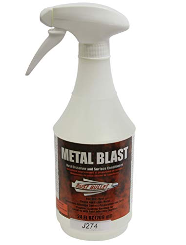 Rust Bullet Metal Blast 24oz Spray Bottle. Rust Dissolver