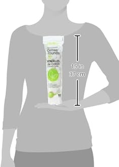 DELON Premium Cosmetic Cotton Rounds (1x100 Count Stacks)