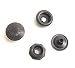 Pull The Dot Snap Fastener, Locking Snap, One-Way Snap, Black Oxide Finish, 5 Piece