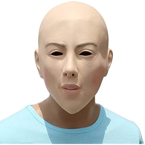 Female Face Latex Mask Fancy Dress Halloween Costume Living Dolls Crossdresser Cover