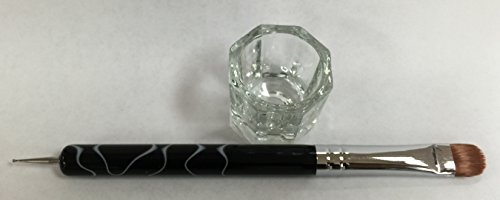 Brocha Acrílica Mármol Kolinsky Para Uñas #12 miniatura 2
