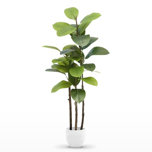 Maia Shop Ficus Elástica Artificial 120 cm - Planta Realista de Interior