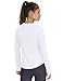JOCMIC Girls Long Sleeve Shirts Athletic Shirt with Thumbholes Kids Crew Neck Basic Tee Tops for Sports Gym Yoga White 13-14 Years