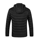 lyrlody Chaqueta Calefactora Eléctrica USB Calentador de Cuerpo Eléctrico Ligero para Hombres y Mujeres con 11 Zonas de Calefacción de Temperatura de 3 Velocidades Infrarrojo Calefacción a (como se