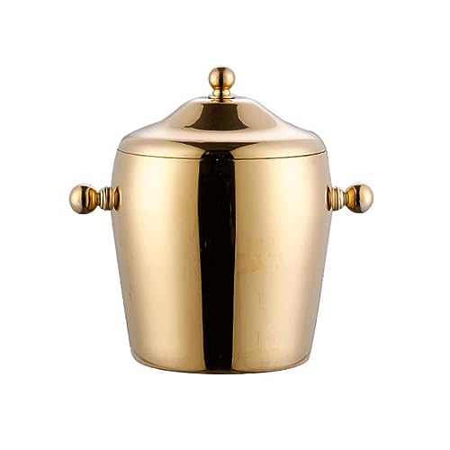 アイスペール 厚くするアイスペール 溶けない アイスバケットステンレス 氷入れ 二重構造 真空断熱 大容量 ハンドル付き トングと蓋付き持ちやすい シャンパン ボトル パーティー食器 ウイスキー ビールなど 保冷用 プロ仕様 料亭 旅館 居酒屋 飲食店 業