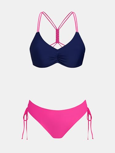 Image of CUPSHE Women's 2 Piece Bikini Set Back Braided Straps with Reversible Bottom