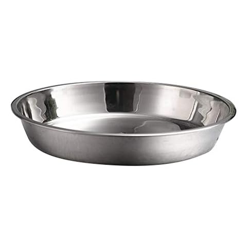 Edelstahl Nichtmagnetische Flache Runde Platte Tragbare Teller Obstteller Kuchen Backform Cover