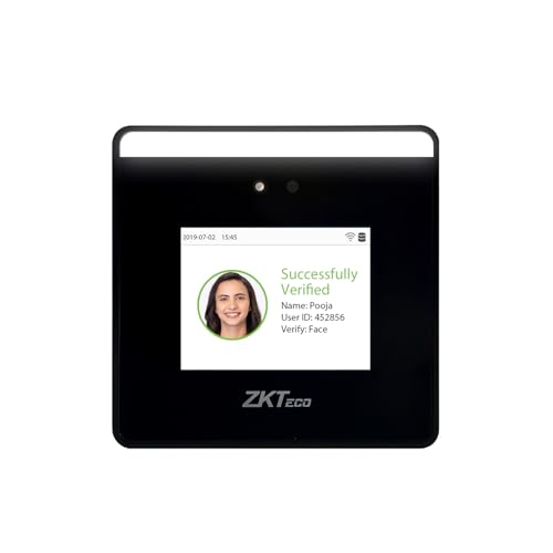 ZKTeco MiniTA Touchless Face Recognition Attendance & Access Control Terminal | WiFi, Mobile App, Free Web/Cloud Based Software | Ideal for Office