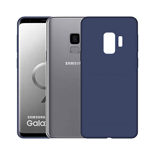 Image of Case Creation Luxurious OG Series for Samsung Galaxy S9 Case Cover,Anti-Dirty Slim Case Frosted Matte Cute Candy TPU Raised Bezel (Splash of Color) Back Cover for Samsung S9 -Navy Blue
