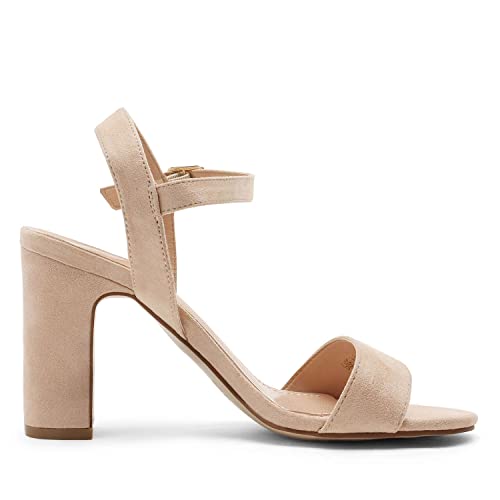 DREAM PAIRS Women's Chunky Heels Open Toe Ankle Strap High Block Comfy Dress Heel Sandals Pumps Shoes4