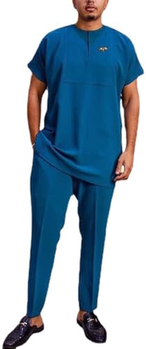 Tenues traditionnelles dashiki homme t-shirt et pantalon pour cadeau de fête