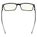 CessBlu Blue Light Filter Glasses for Computer Anti Screen Glare Blocking UV Rays Reading Eyeglasses for Men Women (Black)+2.0