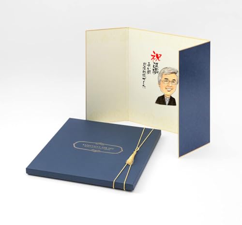 似顔絵入り寄せ書き両開き色紙（豪華箱入り）