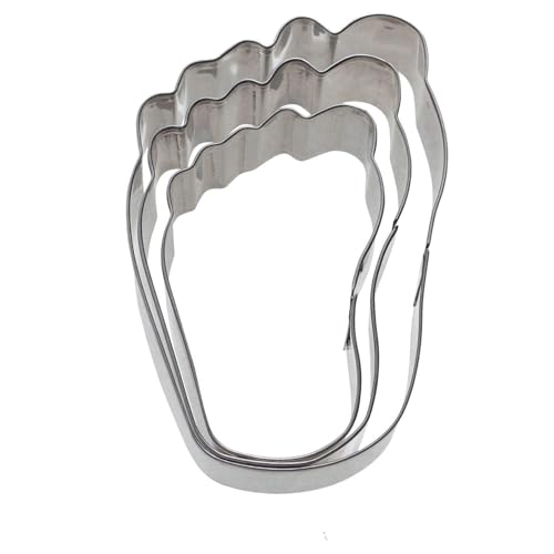 Westmark Ausstechformen-Set, Unterschiedliche Größen, Rostfreier Edelstahl, Käsefüße, 3-tlg., Silber, 31972260