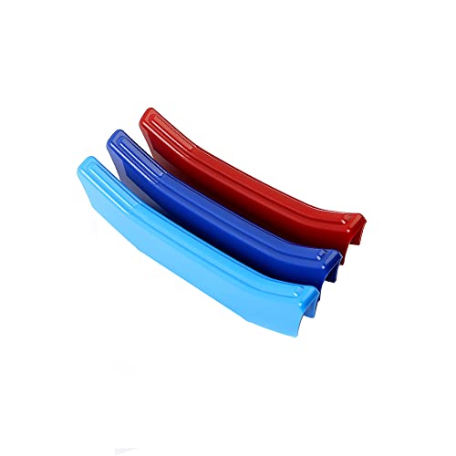 Image of Auto Grille Inserts Stripes Trims, Center Kidney Grilles Decoration Compatible with Volvo S90 V90 2021-2024 Car Accessories Sports,Color A