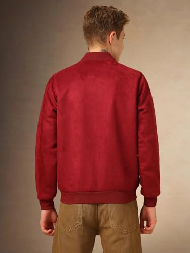 Image of Dennis Lingo Men Regular Fit Suede Fabric Full Sleeves Solid Jackets