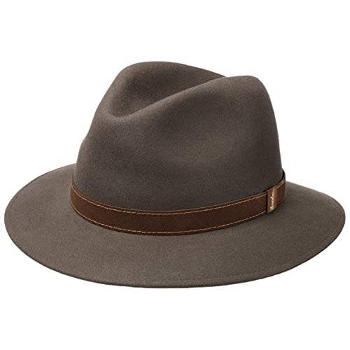 Larghezza falda: circa 6-6.5 cm,Altezza corona: circa 9 cm,Contiene parti non tessili di origine animale