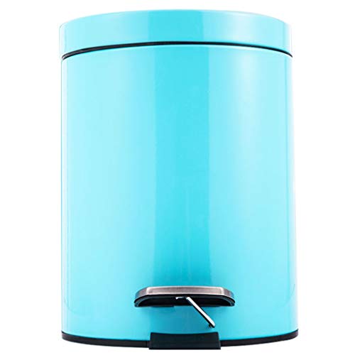 Stainless Steel Bins For Kitchen Pedal Bin Bathroom Bedroom Bin With Lid for Home Garden Office School Kitchen Bathroom