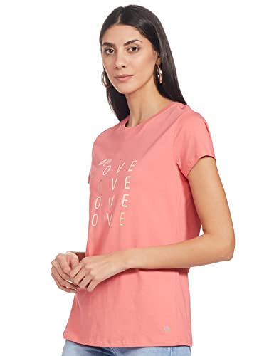 Image of Enamor Short Sleeve Crew Neck Regular Length Basic Crew T-Shirt - Slim Fit, Soft and Breathable Stretch Cotton - E147