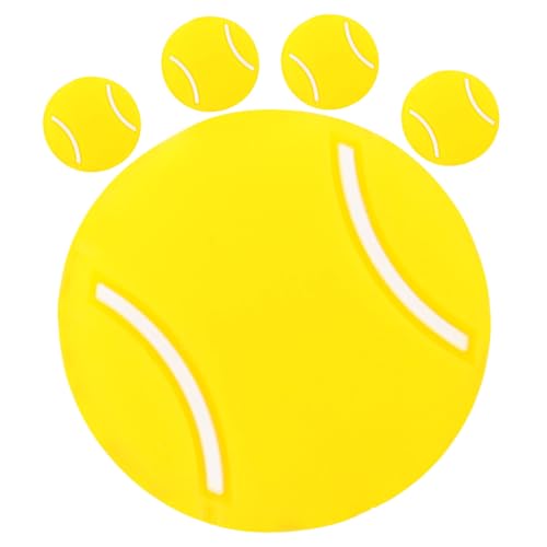YARNOW 5Pcs Cartoon Silicone Tennis Racket Shock Absorbers Vibration Dampeners for Racket Tennis String Dampeners Durable and Lightweight Design